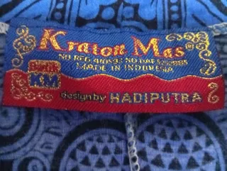 Kaftán Kraton Ma Azul y Negro Talla Única