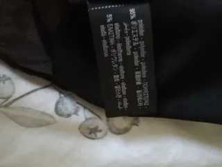 Body negro crepe y tul Zara