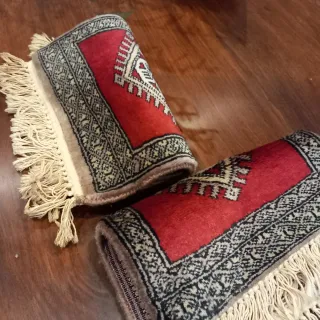 Coppia Tappetini persiani, Lana e Cotone