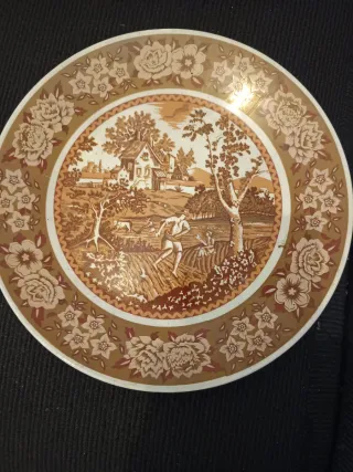 Coppia di Antichi Piatti Decorativi