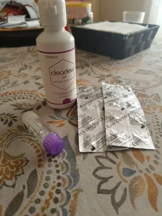 Líquido y pastillas lentillas Ortok