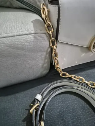 Borsa Michael Kors panna e oro