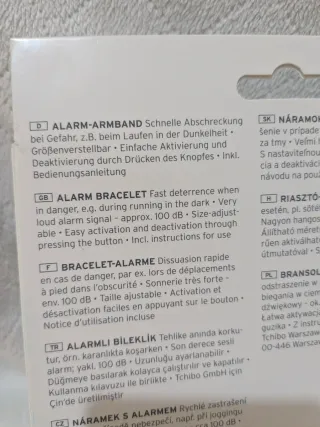 Alarma de autodefensa personal portátil de muñeca