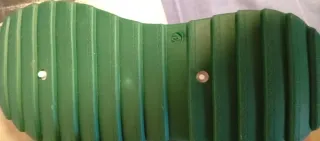 Botines blancos y verdes