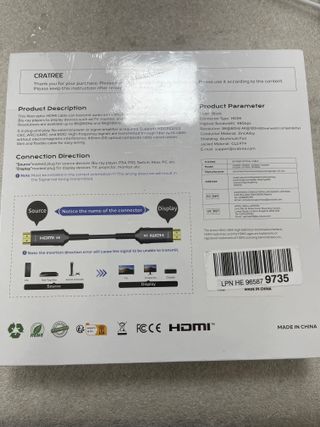 Cable HDMI CRATREE 8K Fibra Óptica 20m 09