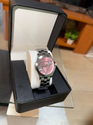 Reloj Guess Mujer Rosa y Plateado