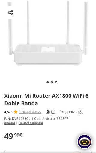 Xiaomi Mi Router AX1800 (RA67) WiFi 6