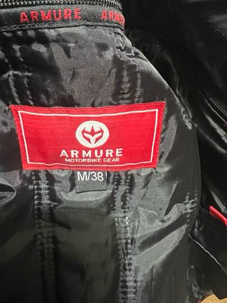 Chaqueta de moto negra