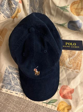 Gorra de pana de Polo Ralph Lauren azul marino