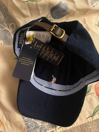 Gorra de pana de Polo Ralph Lauren azul marino