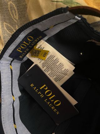 Gorra de pana de Polo Ralph Lauren azul marino
