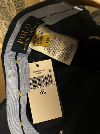 Gorra de pana de Polo Ralph Lauren azul marino