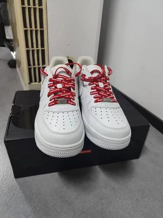 Nike𝖠irforce1Low blanco Supreme Talla 43