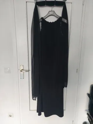 Vestido largo negro fiesta