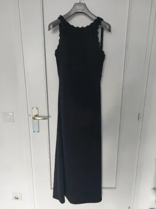 Vestido largo negro fiesta