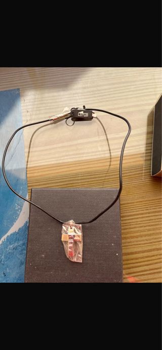 Collar Lotus Hombre Plata y Negro