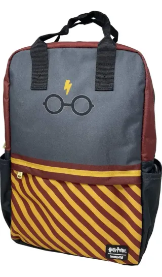 Mochila Harry Potter Loungefly Gris y Rojo Gafas