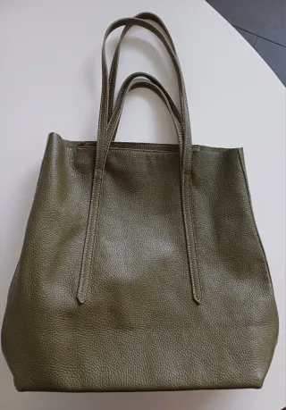Bolso de hombro piel verde