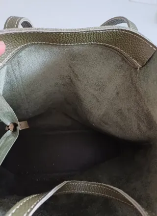 Bolso de hombro piel verde