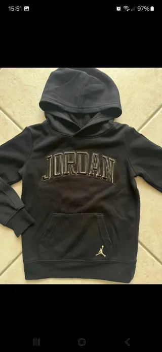 Felpa Jordan Junior Nera taglia 3/4 anni