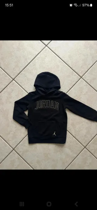 Felpa Jordan Junior Nera taglia 3/4 anni
