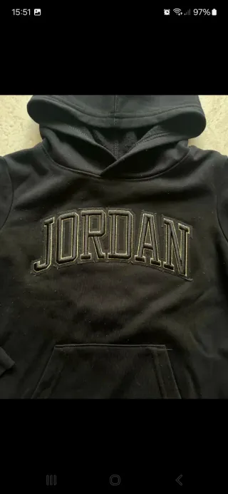 Felpa Jordan Junior Nera taglia 3/4 anni