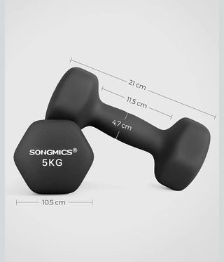 SONGMICS Set di 2 Manubri 5KG