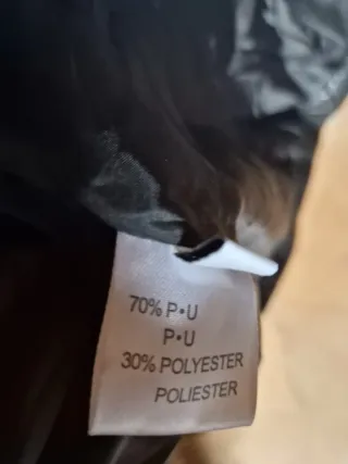 Cazadora Wild Side cuero sintético Negra con Borre