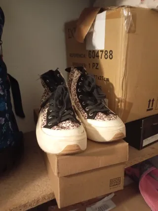 Zapatillas Zara Estampado Leopardo Talla 34