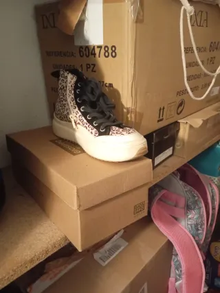 Zapatillas Zara Estampado Leopardo Talla 34