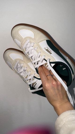 Sneakers Puma beige/verde tg 38,5