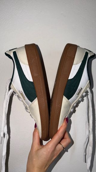 Sneakers Puma beige/verde tg 38,5