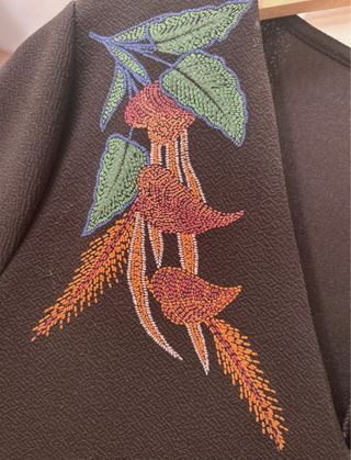 Vestido Zara Negro Bordado Pantera