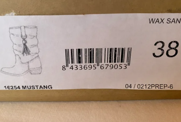 Botas Mustang Piel Marrón Talla 38