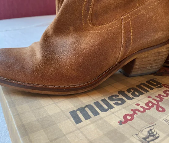 Botas Mustang Piel Marrón Talla 38
