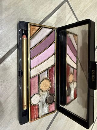 Pupa Trousse Ricamo Elegante Dorato Nero