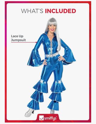 Disfraz  chica. Smiffy's 70s Dancing Dream Talla S