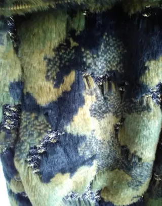 Cazadora ETIEM mujer verde y multicolor