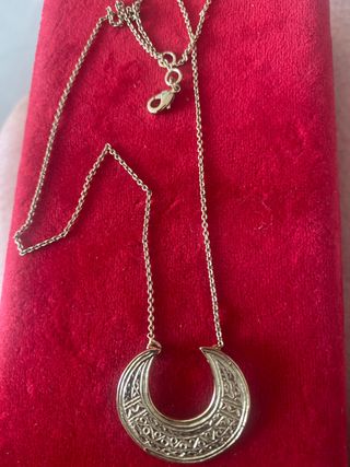 Collar Luna Plata Dorada