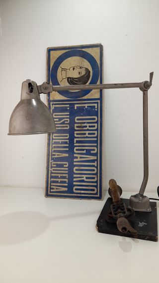 Lampada industriale vintage metallo