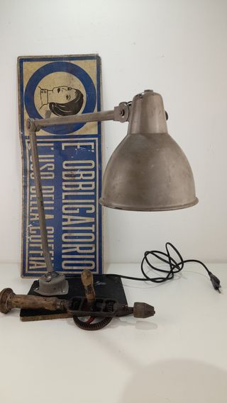 Lampada industriale vintage metallo