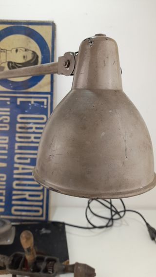 Lampada industriale vintage metallo