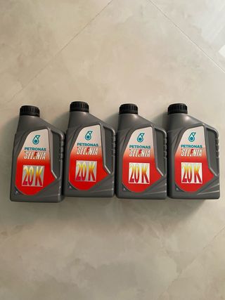 4x Olio Motore PETRONAS SELENIA 20K 10W-40