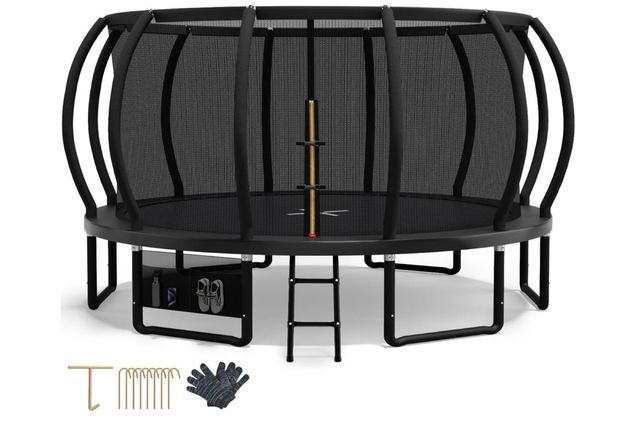 Cama elástica exterior negra