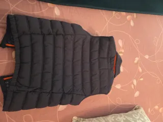Chaleco acolchado, azul marino/naranja