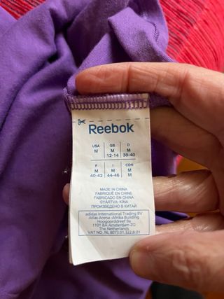 CAMISETA DEPORTIVA MORADA  REEBOK MUJER