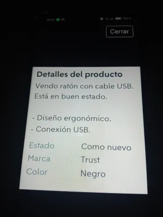 Ratón USB Gaming Negro