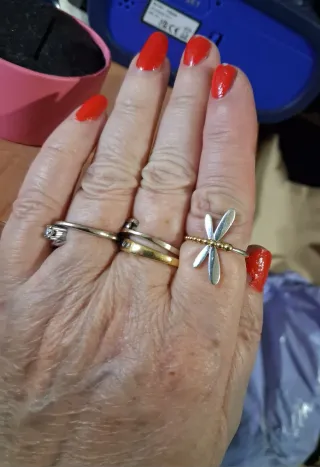 Anillo Tous Libélula Plata y Oro