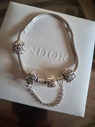 Pulsera Pandora Plata 18cm