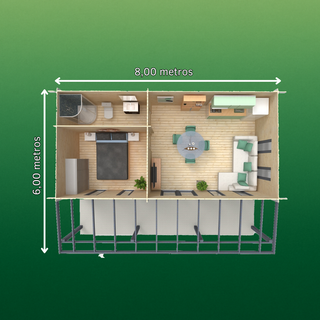 Casa moderna 32m2 con porche (Extras incluidos)